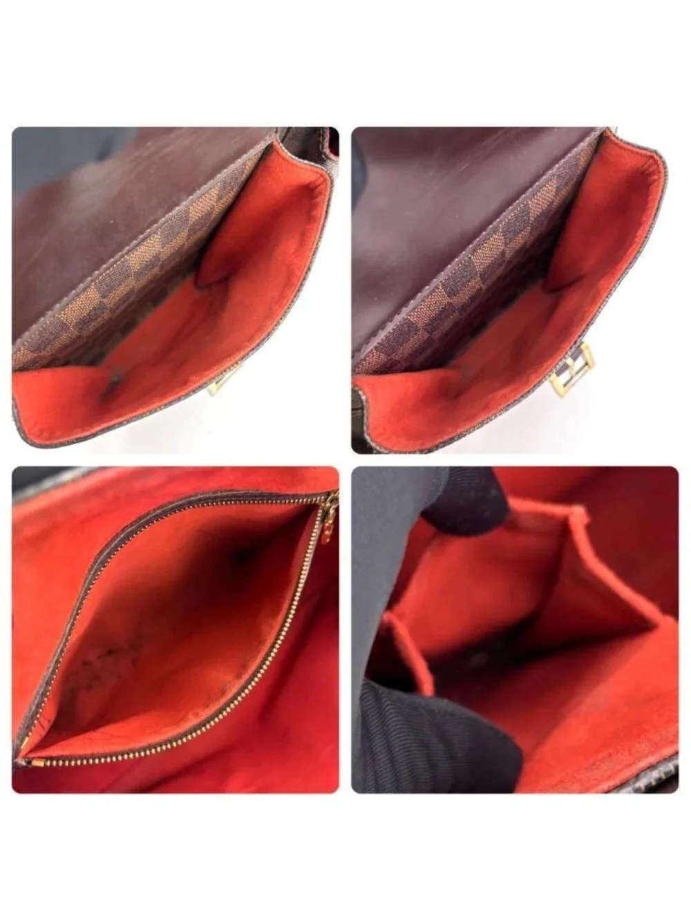 Louis Vuitton Damier Ebene Uzes Tote Brown Handbag
